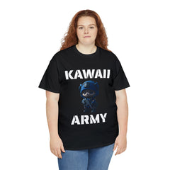 kawaii army blue small machine gunner