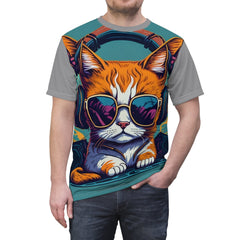 Cheeky Prints: 8-Bit Pixel Art T-Shirts of djing cat to show off your geek side - Cheeky-Prints