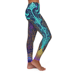 Cheeky Prints Leggings: Hippy Trippy Colors for a Bold Look - Cheeky-Prints