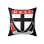football 2 Spun Polyester Square Pillow - Cheeky-Prints