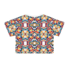 fractal design 2 Crop Tee (AOP) - Cheeky-Prints