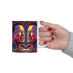 Psychedelic 1 elon Ceramic Mug 11oz - Cheeky-Prints