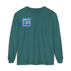 Unisex Garment-dyed Long Sleeve T-Shirt - Cheeky-Prints