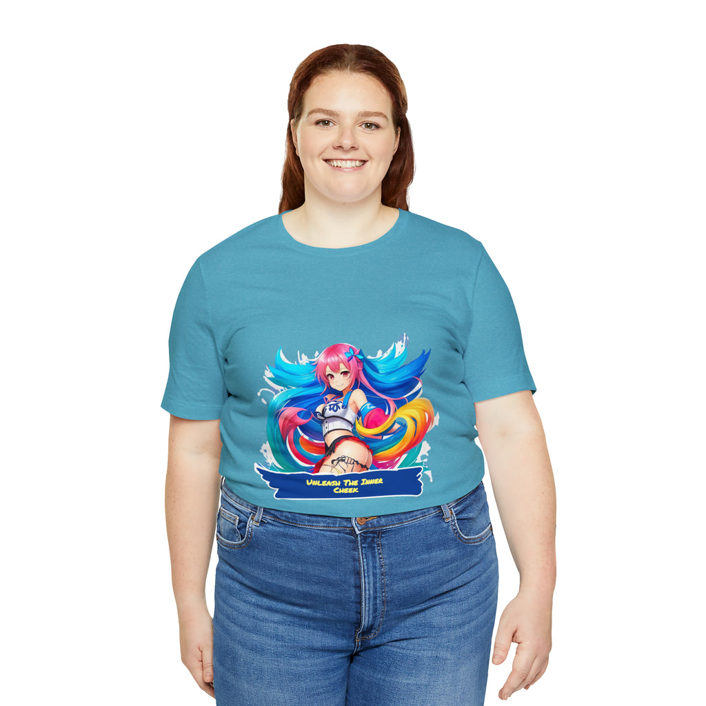 Cheeky Prints waifu logo: A Seductive Waifu to wear all day long