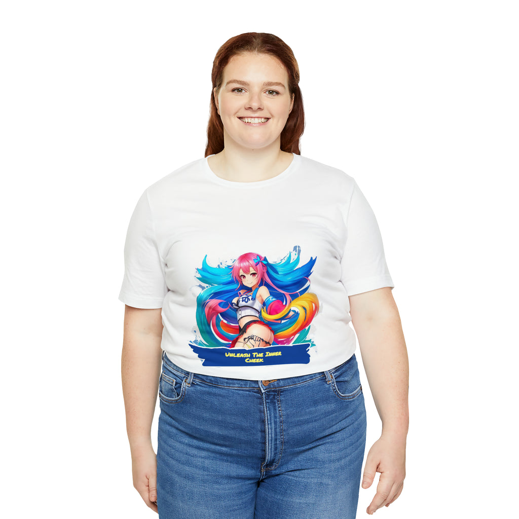 Cheeky Prints waifu logo: A Seductive Waifu to wear all day long