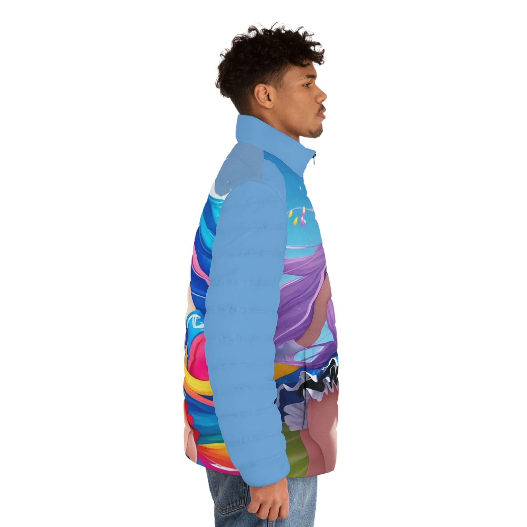 cheeky Men's Puffer Jacket (AOP) - CTCheeky-Prints