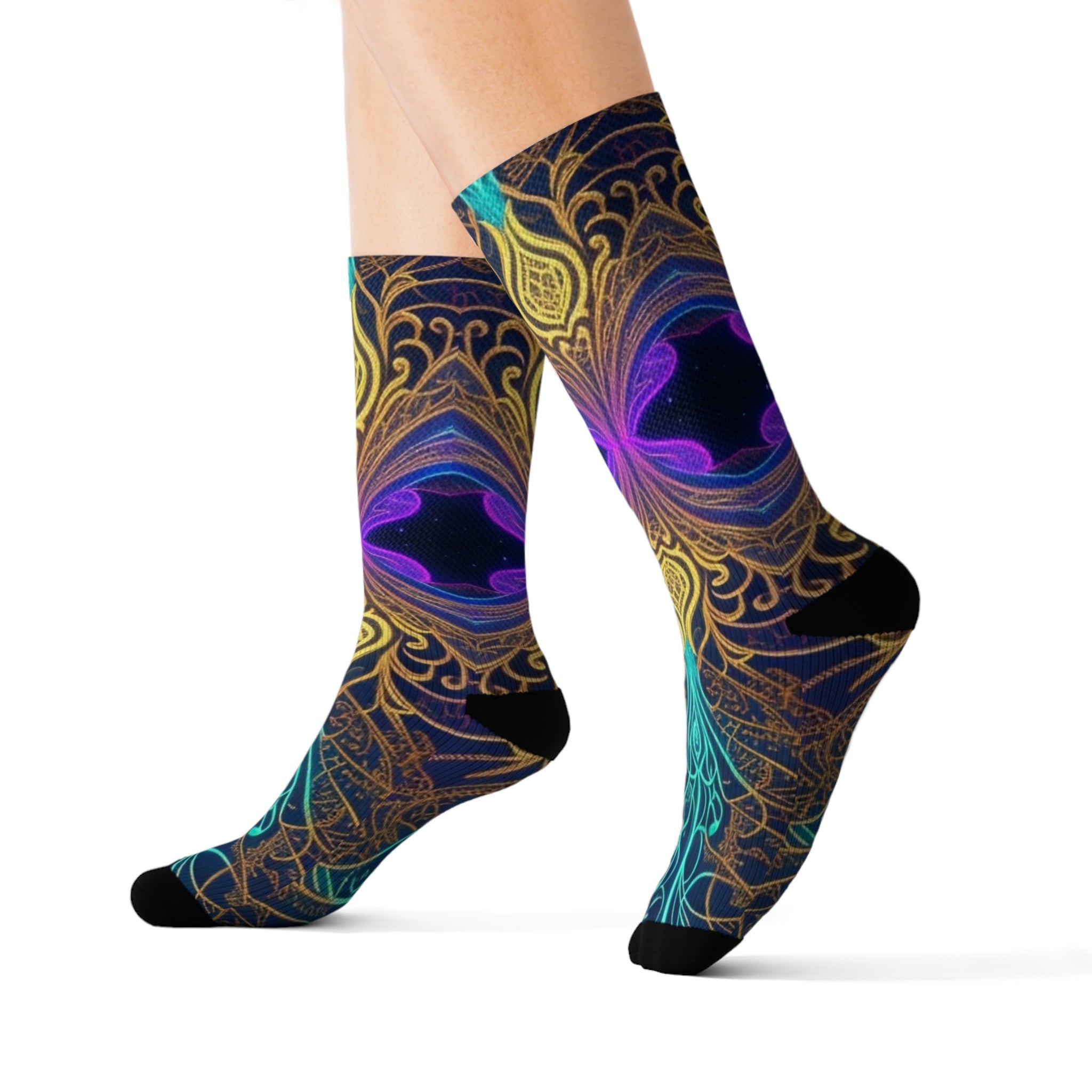 acid socks Sublimation Socks - Cheeky-Prints Main image