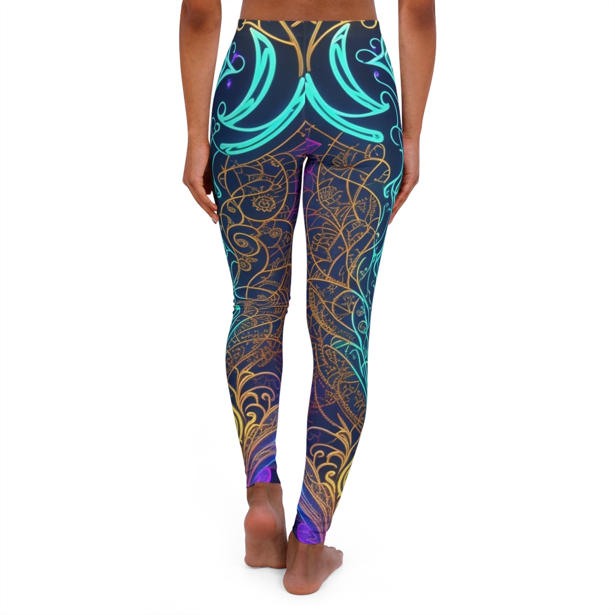 Cheeky Prints Leggings: Hippy Trippy Colors for a Bold Look - Cheeky-Prints