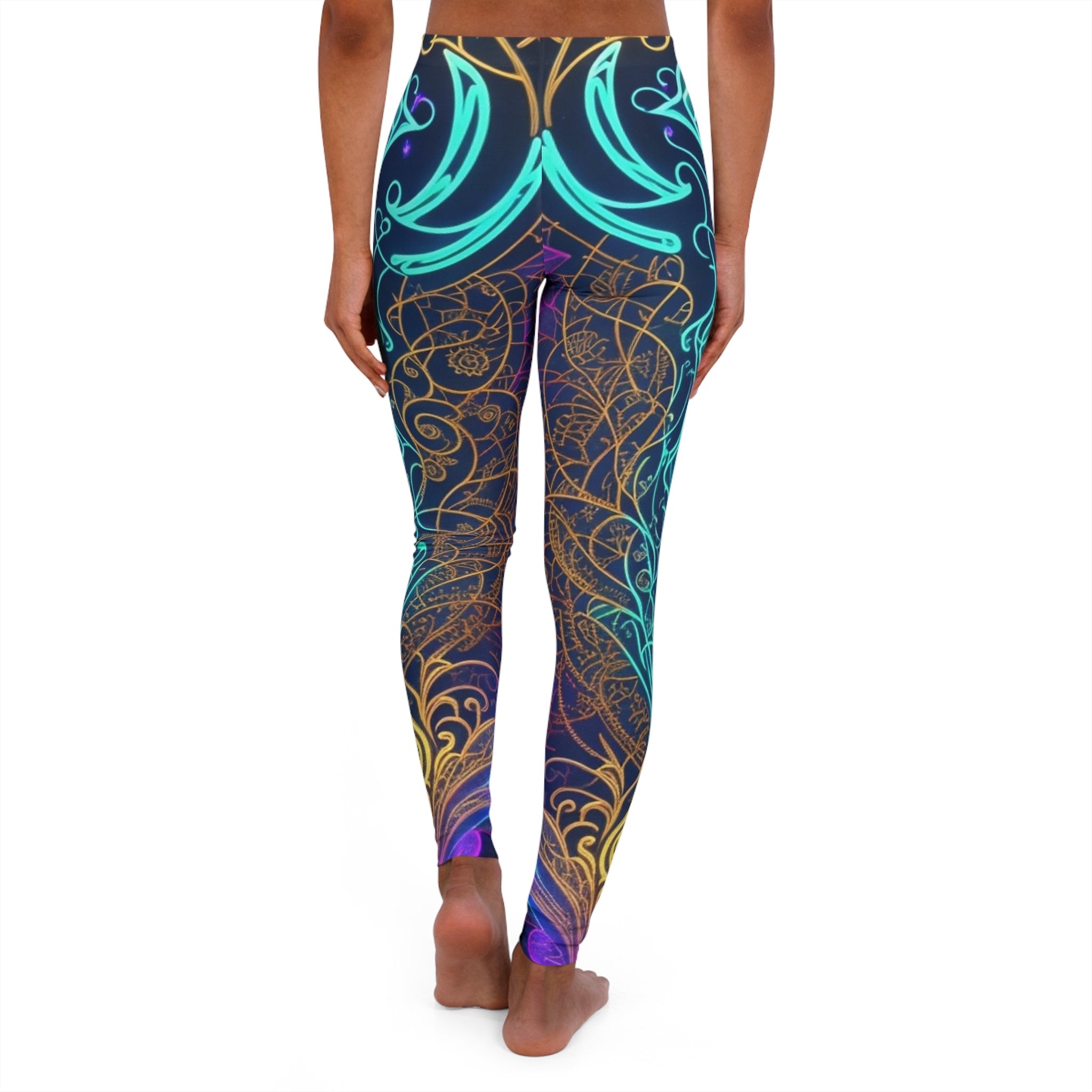 Cheeky Prints Leggings: Hippy Trippy Colors for a Bold Look - Cheeky-Prints