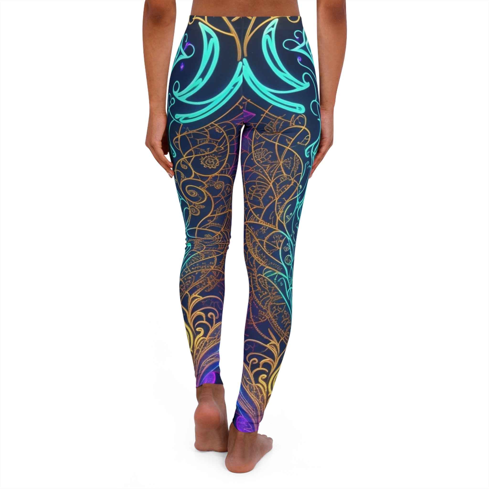 Cheeky Prints Leggings: Hippy Trippy Colors for a Bold Look - Cheeky-Prints