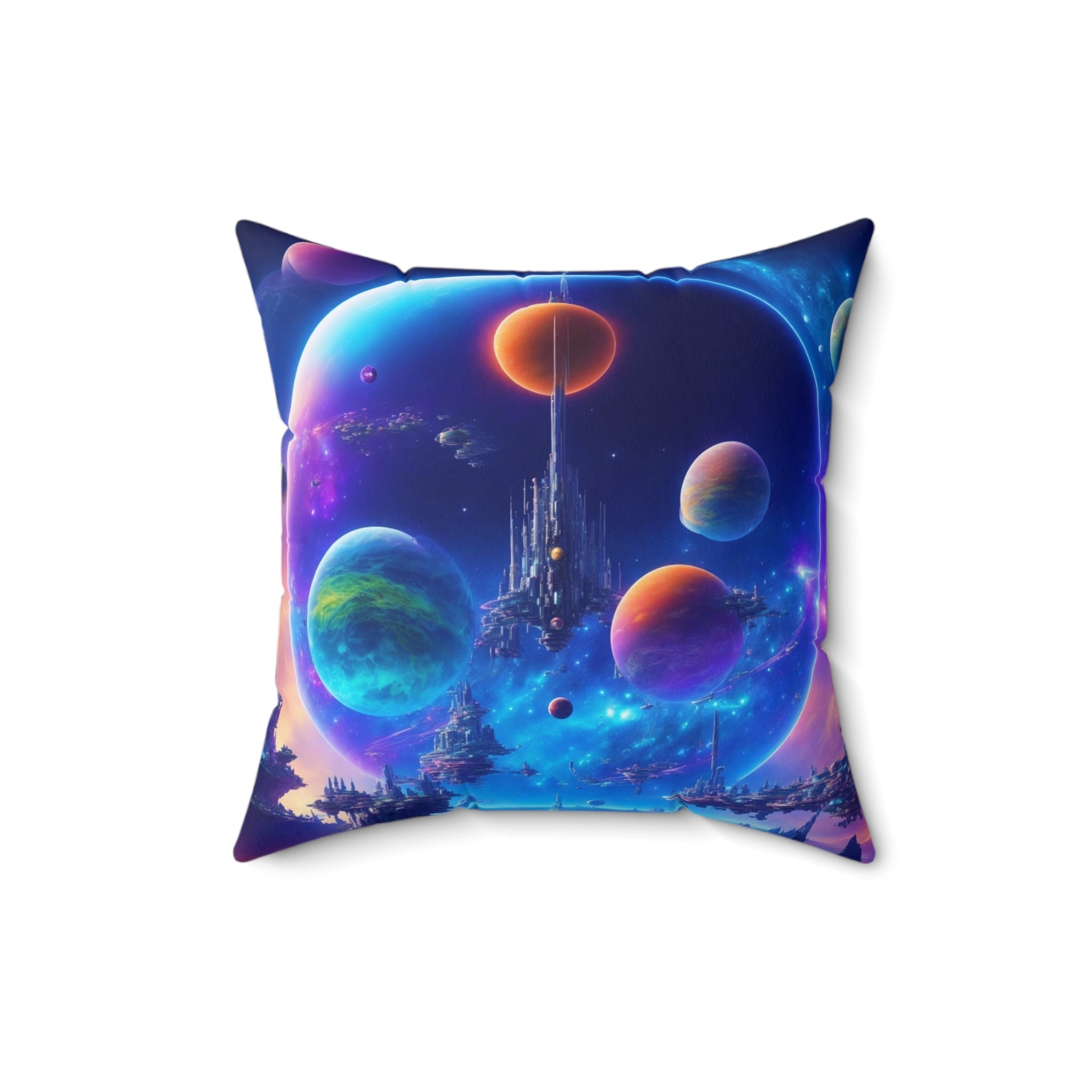 Cheeky Prints Universes and Planets Cushion - A Cosmically Cool Way to Add a Touch of Space to Your Home - Cheeky-Prints Main image