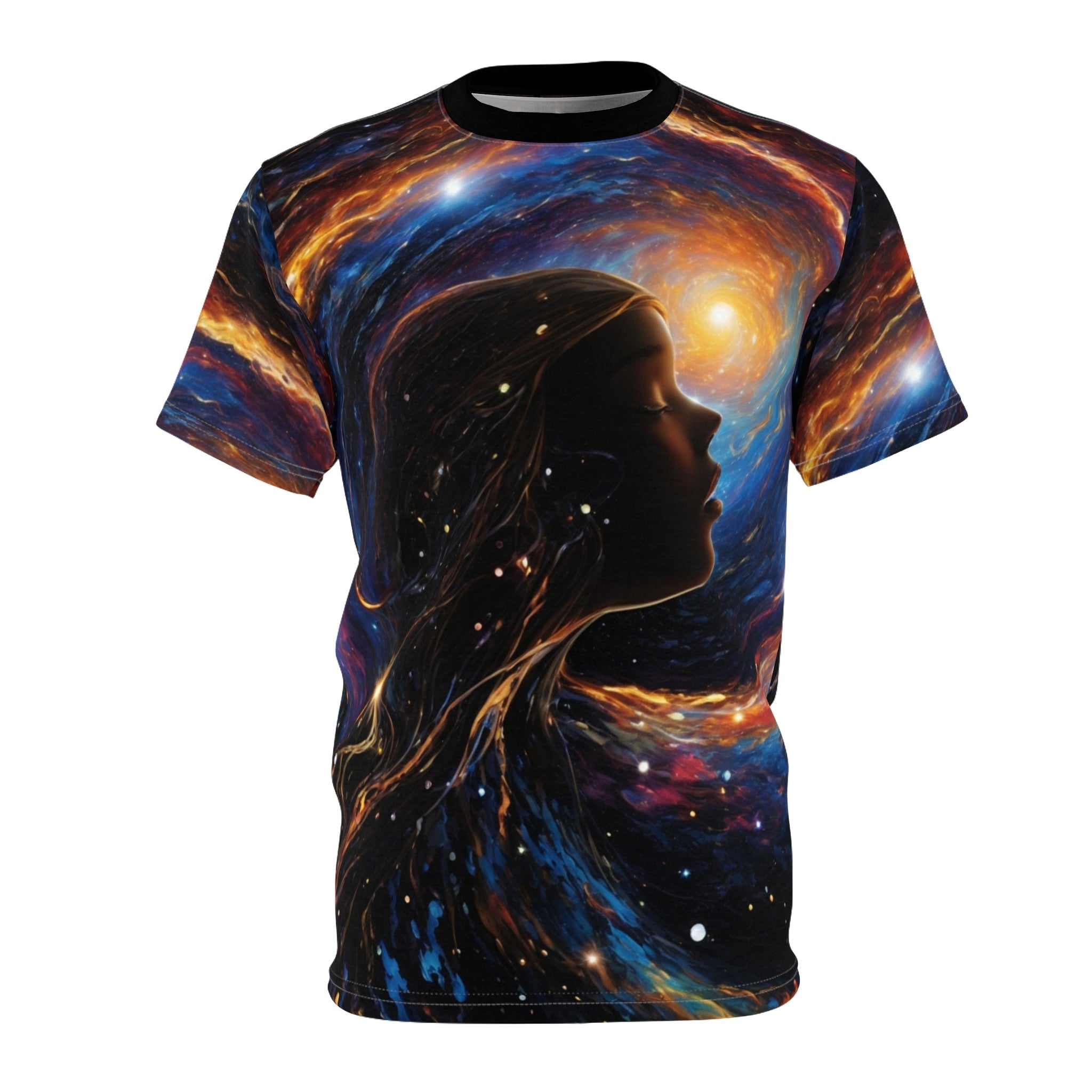 cosmic wave girl Unisex Cut & Sew Tee (AOP) - Cheeky-Prints Main image