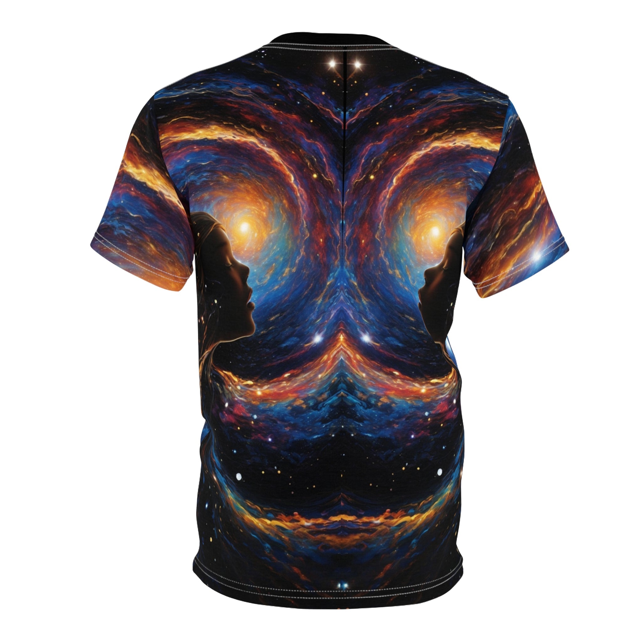 cosmic wave girl Unisex Cut & Sew Tee (AOP) Secondary image