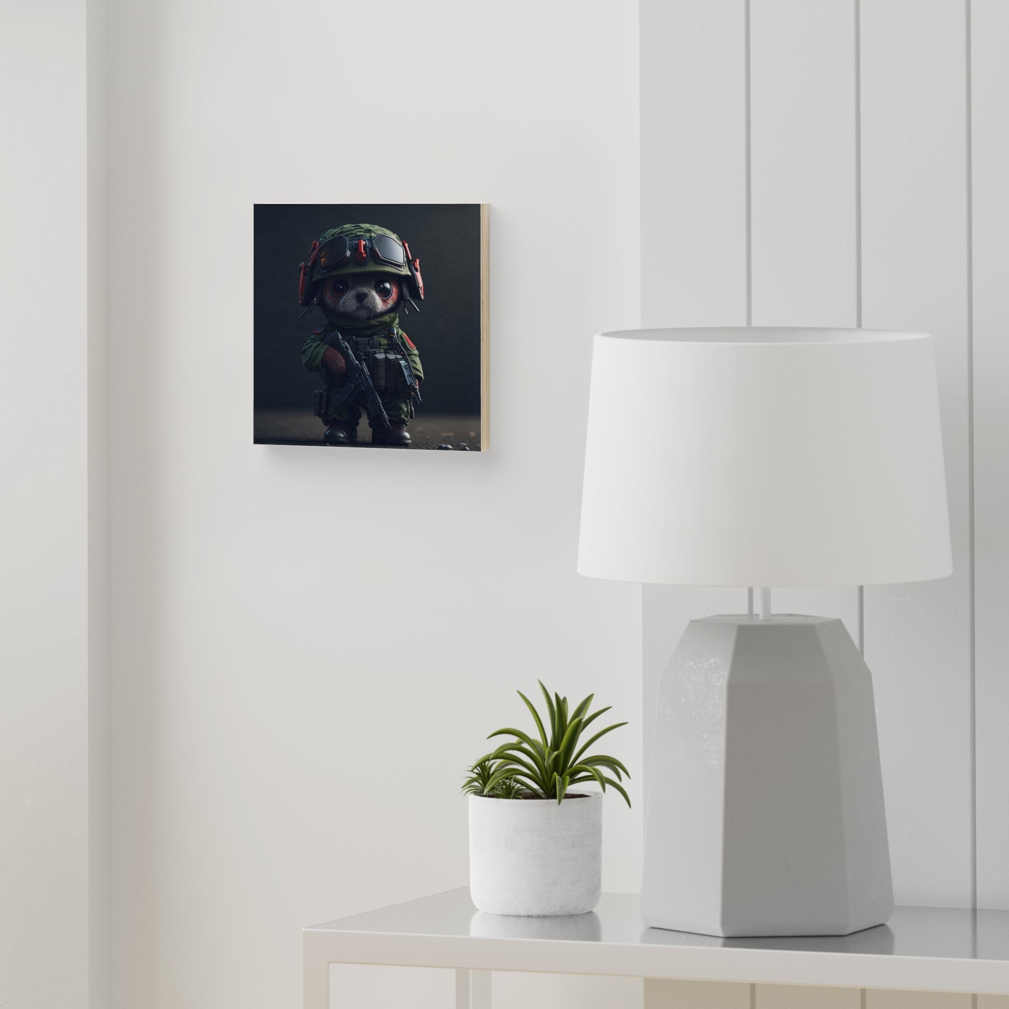 Cute Kawaii Army Animal canvas 1 - A Must-Have for Any Fan of Cute Animals or the Military - Cheeky-Prints Main image