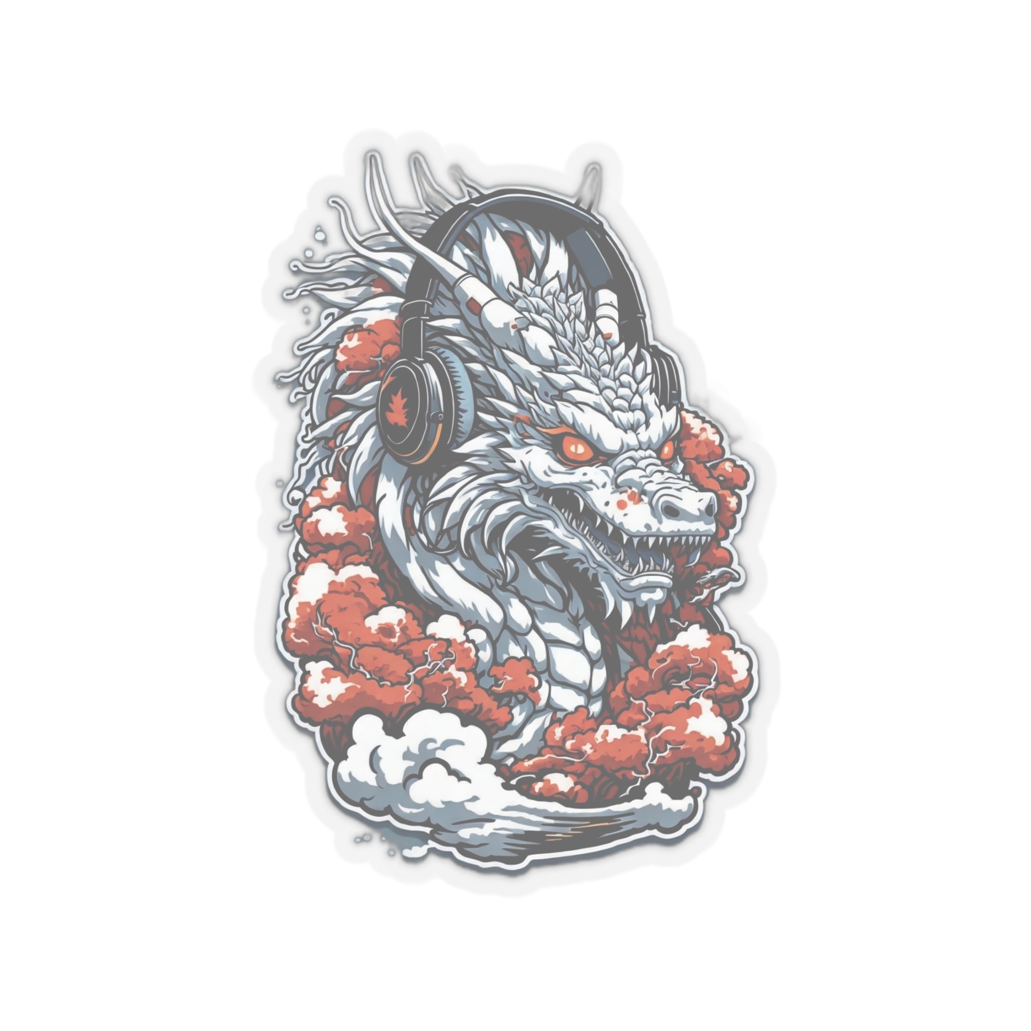 Dragon Kiss-Cut Stickers - Cheeky-Prints Main image