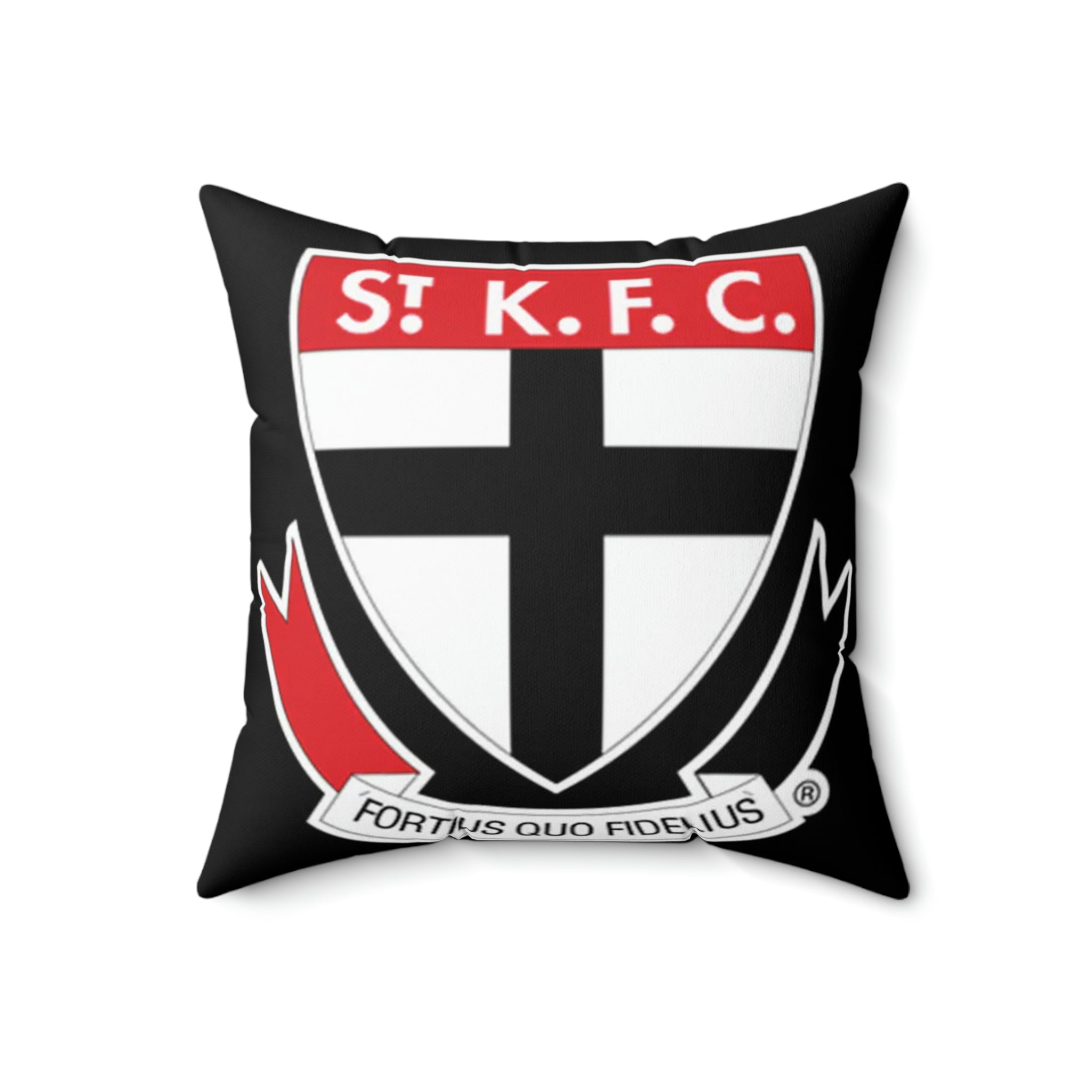 football 2 Spun Polyester Square Pillow - Cheeky-Prints Main image