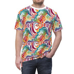 Fractal Design 3 Unisex Cut & Sew Tee (AOP) - Cheeky-Prints
