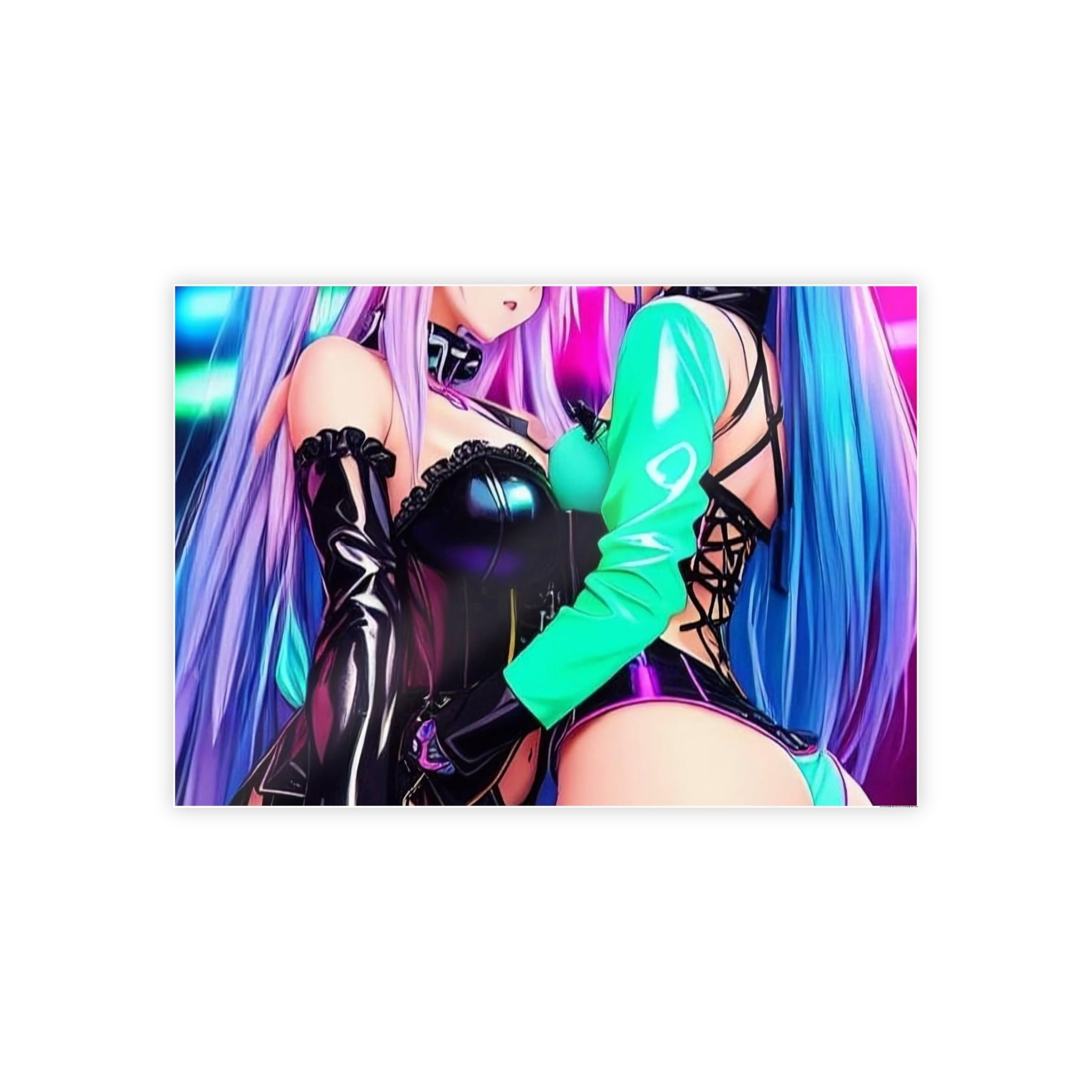 sexy waifus in love Gloss Posters Secondary image