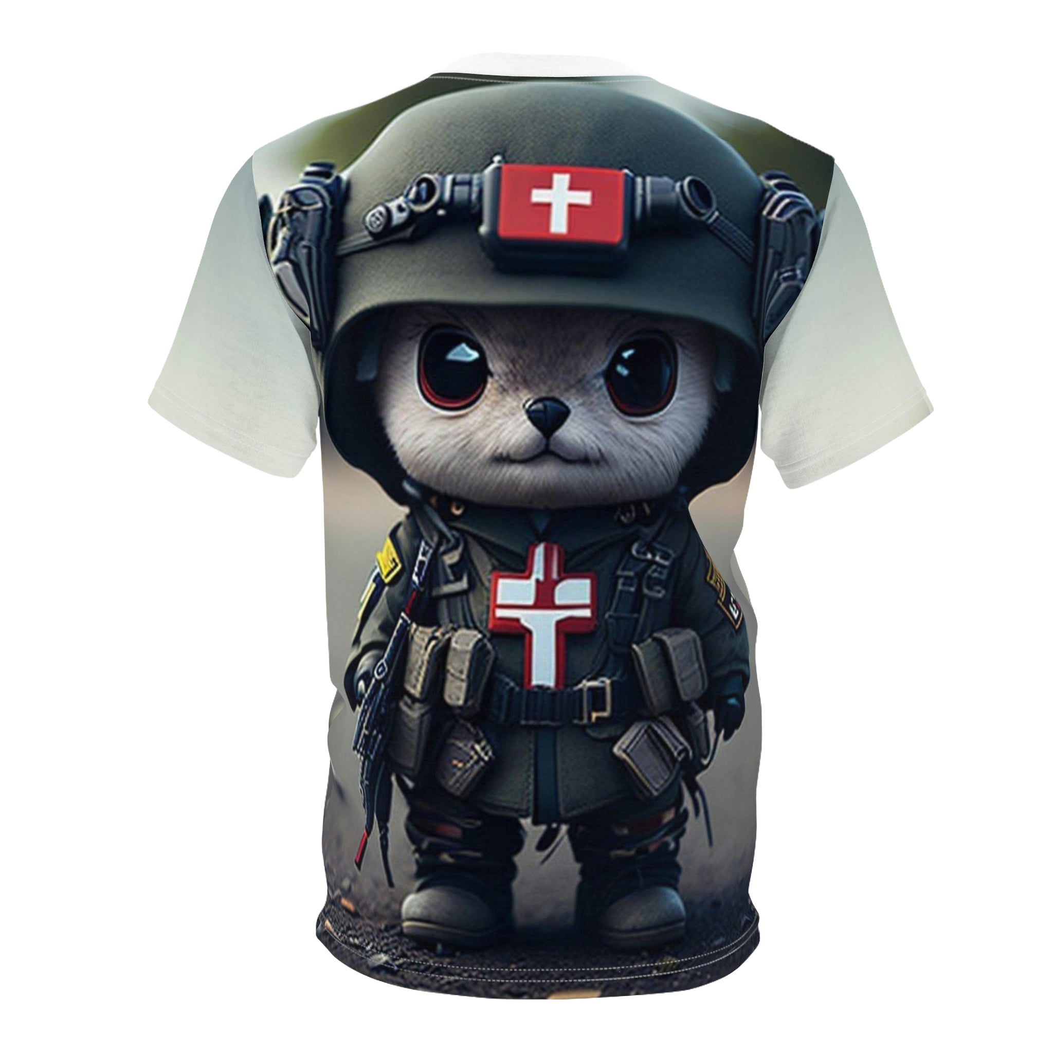 Unisex Cut & Sew Tee (AOP) kawaii warriors Secondary image